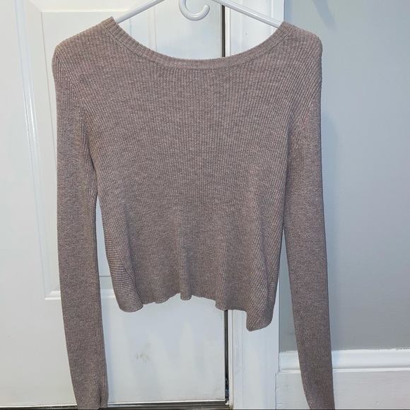 American Eagle Outfitters Sweaters - Cropped-Back Sweater